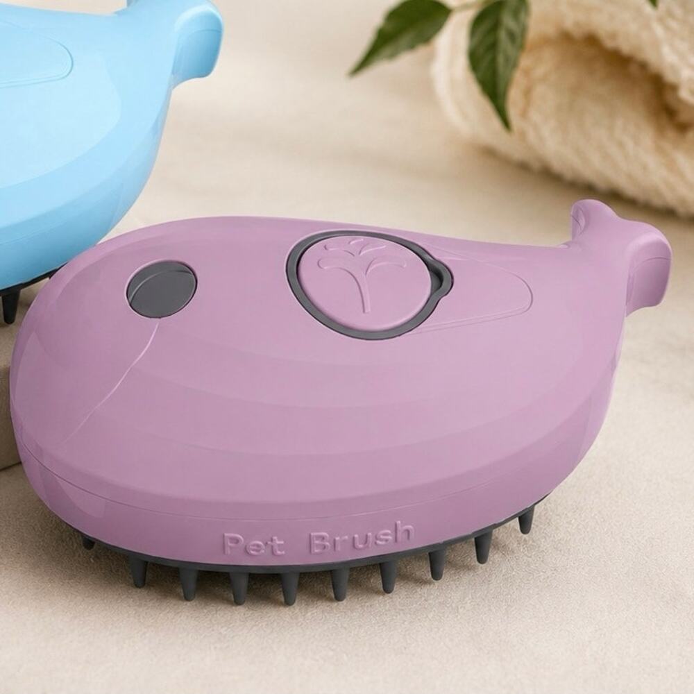 Whale Pet Spray Grooming Brush for Dogs Cats & Small Pets NIB Pink
